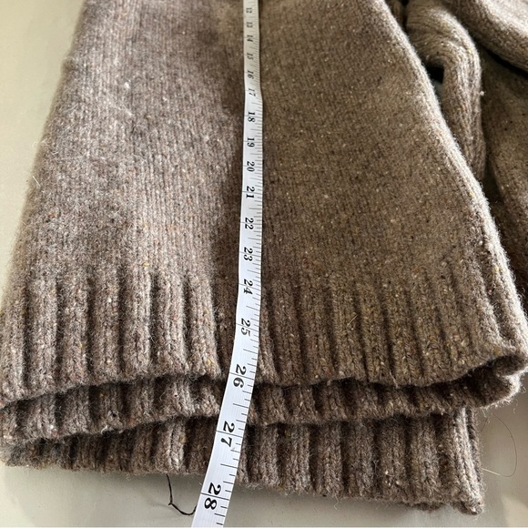 GAP Men’s Large Tan Speckled Qyarter-Zip Wool Blend Sweater - Picture 11 of 11